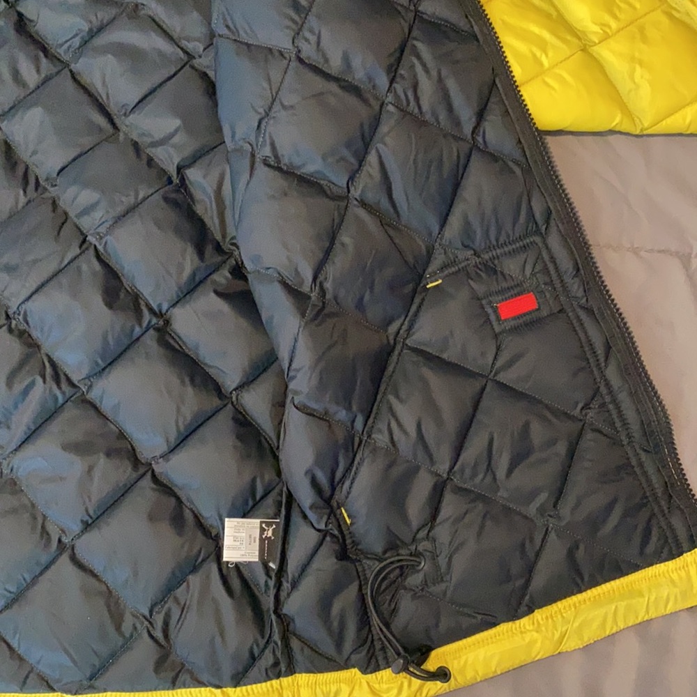 Oakley Yellow Quilted Hooded Winter Jacket (Lrg) - Picture 6 of 6